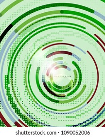 Circular lines circles, geometric abstract background. Vector illustration