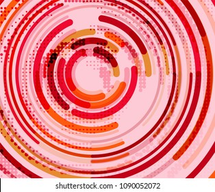 Circular lines circles, geometric abstract background. Vector illustration