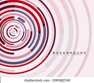 Circulación de líneas, fondo abstracto geométrico. Ilustración del vector