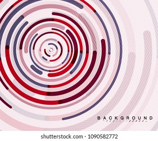 Circulación de líneas, fondo abstracto geométrico. Ilustración del vector