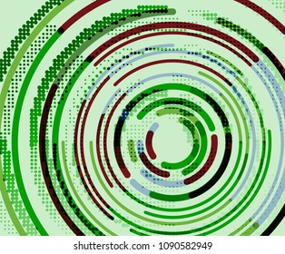 Circular lines circles, geometric abstract background. Vector illustration