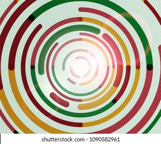Circular lines circles, geometric abstract background. Vector illustration