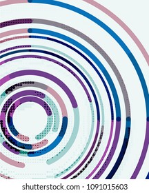 Circulación de líneas, fondo abstracto geométrico. Ilustración del vector