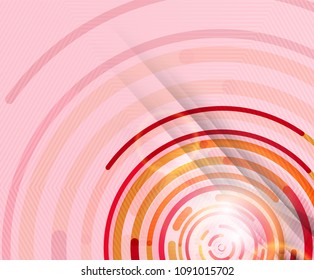 Circulación de líneas, fondo abstracto geométrico. Ilustración del vector