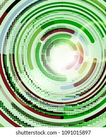 Circular lines circles, geometric abstract background. Vector illustration