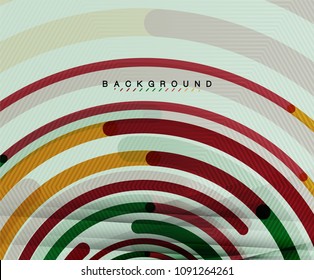Circulación de líneas, fondo abstracto geométrico. Ilustración del vector