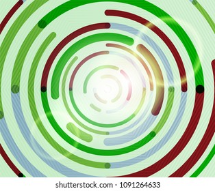 Circular lines circles, geometric abstract background. Vector illustration
