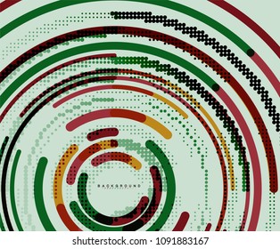 Circular lines circles, geometric abstract background. Vector illustration