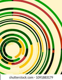 Circular lines circles, geometric abstract background. Vector illustration