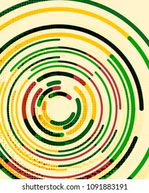 Circulación de líneas, fondo abstracto geométrico. Ilustración del vector