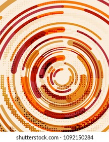 Circulación de líneas, fondo abstracto geométrico. Ilustración del vector