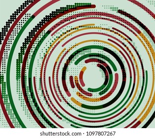 Circulación de líneas, fondo abstracto geométrico. Ilustración del vector