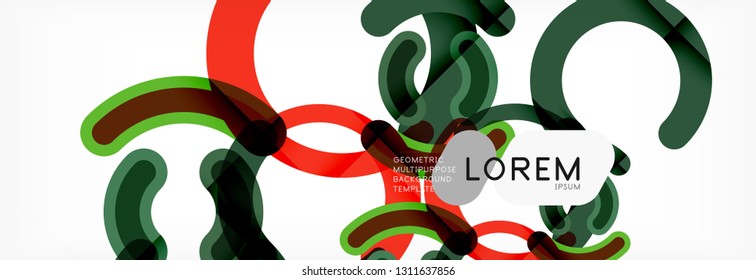 Circular lines design background, vector circle