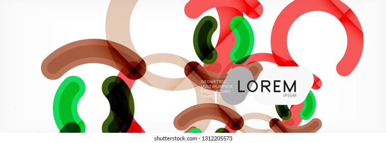 Circular lines design background, vector circle