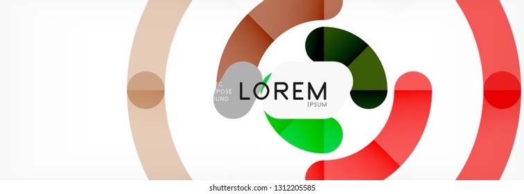 Circular lines design background, vector circle