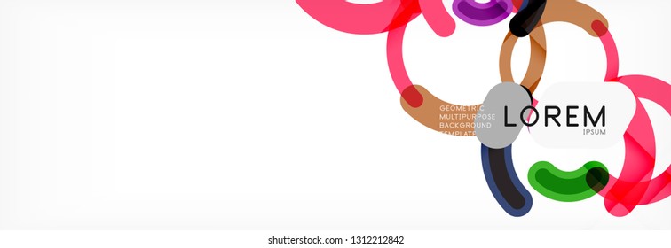 Circular lines design background, vector circle
