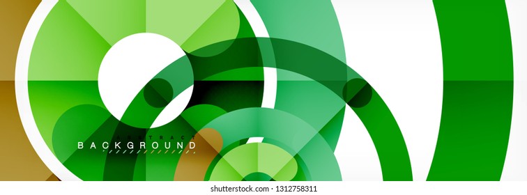Circular lines design background, vector circle