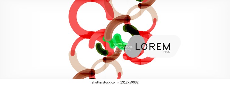 Circular lines design background, vector circle