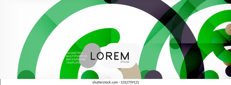 Circular lines design background, vector circle