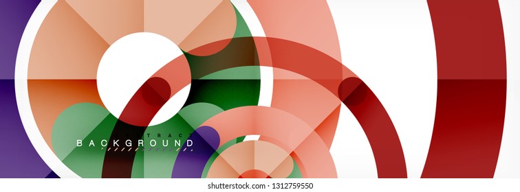 Circular lines design background, vector circle