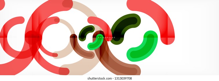 Circular lines design background, vector circle