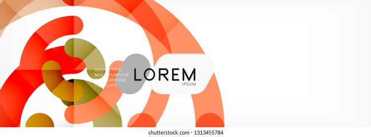 Circular lines design background, vector circle