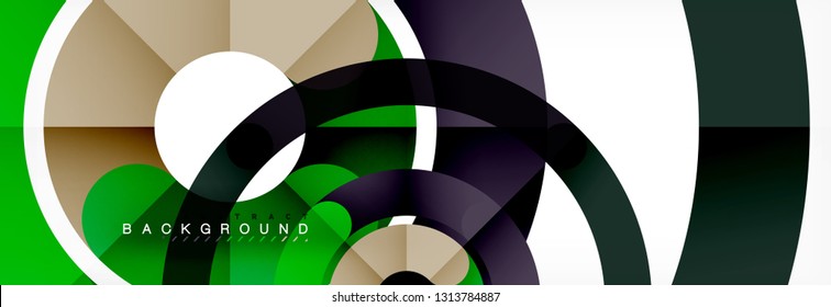 Circular lines design background, vector circle