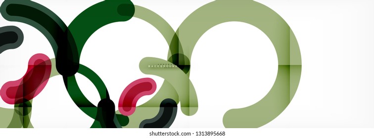 Circular lines design background, vector circle