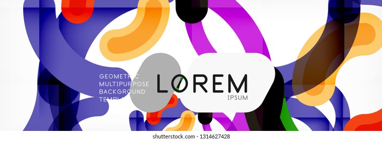 Circular lines design background, vector circle