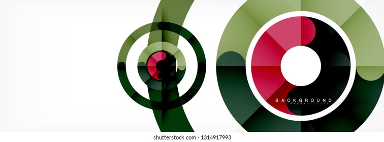 Circular lines design background, vector circle