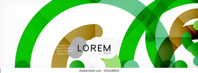 Circular lines design background, vector circle