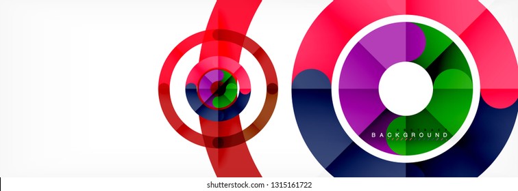 Circular lines design background, vector circle