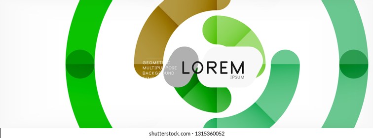 Circular lines design background, vector circle