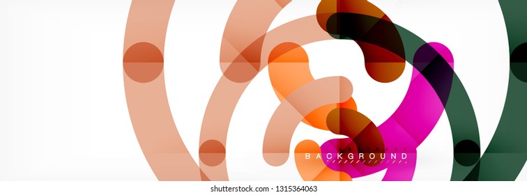 Circular lines design background, vector circle