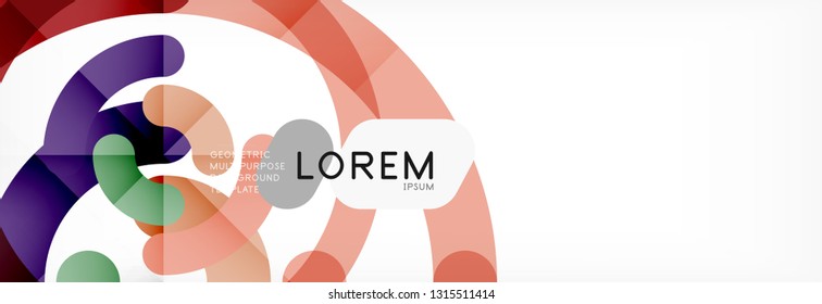 Circular lines design background, vector circle