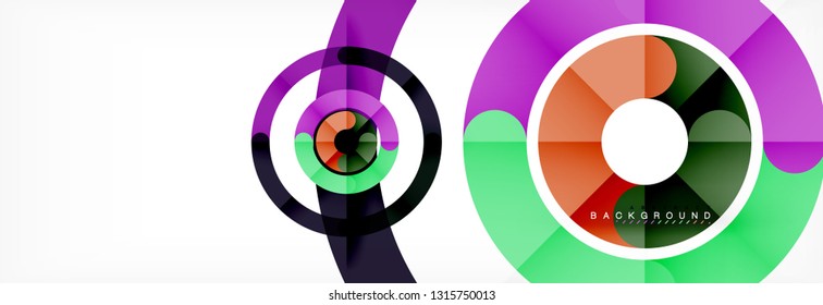 Circular lines design background, vector circle