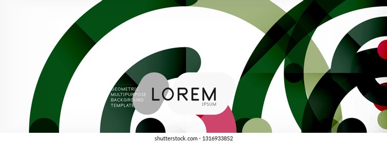 Circular lines design background, vector circle