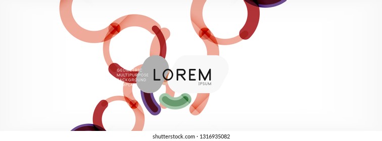 Circular lines design background, vector circle