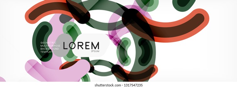Circular lines design background, vector circle