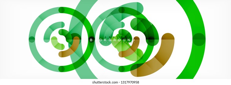 Circular lines design background, vector circle