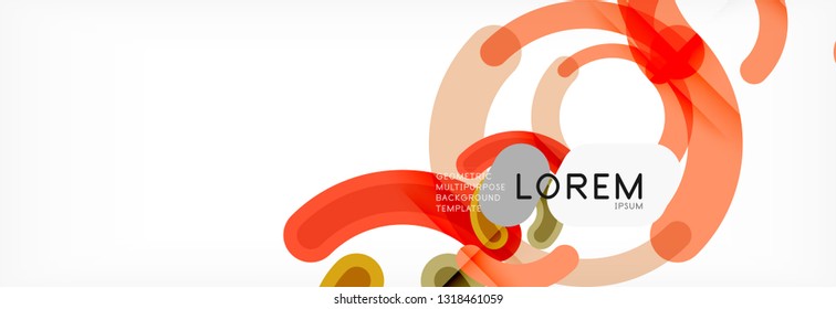 Circular lines design background, vector circle