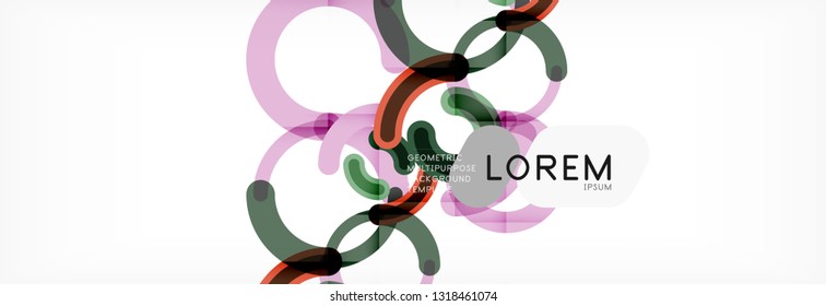 Circular lines design background, vector circle