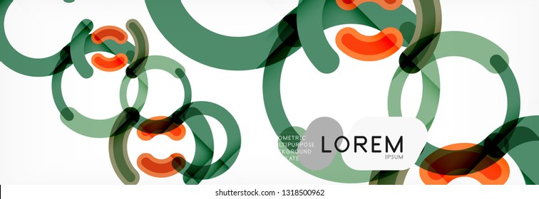 Circular lines design background, vector circle