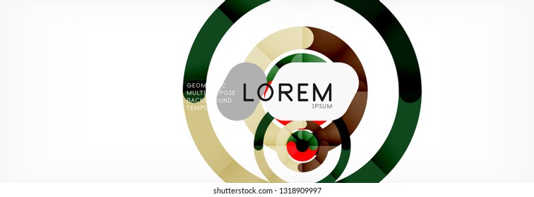 Circular lines design background, vector circle