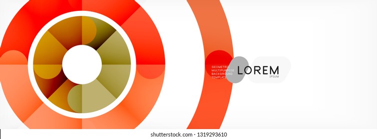 Circular lines design background, vector circle
