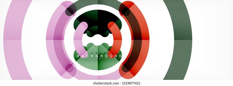 Circular lines design background, vector circle