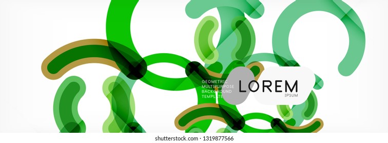 Circular lines design background, vector circle