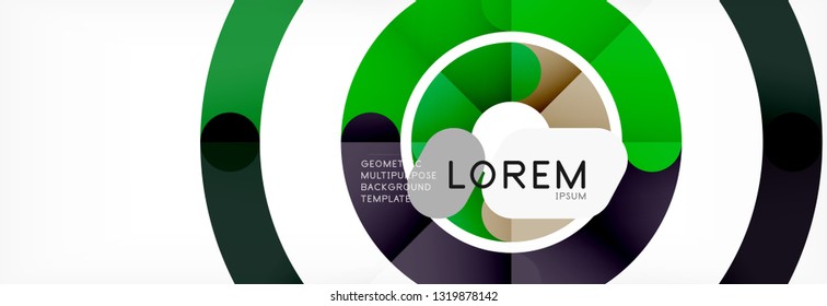 Circular lines design background, vector circle