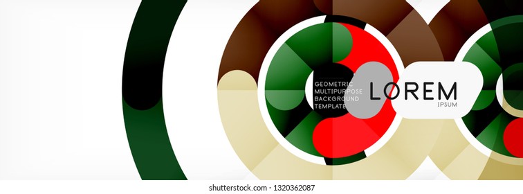 Circular lines design background, vector circle
