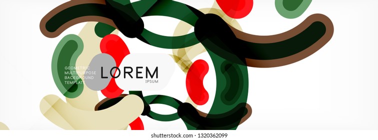 Circular lines design background, vector circle